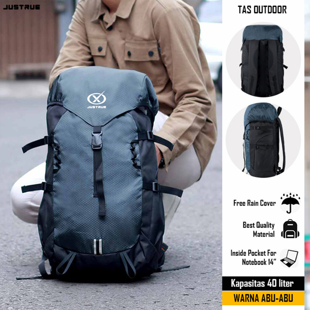 Tas Gunung 40 Liter Semi Carrier 40L Ransel Traveling Camping Backpack Hiking Mudik 40liter