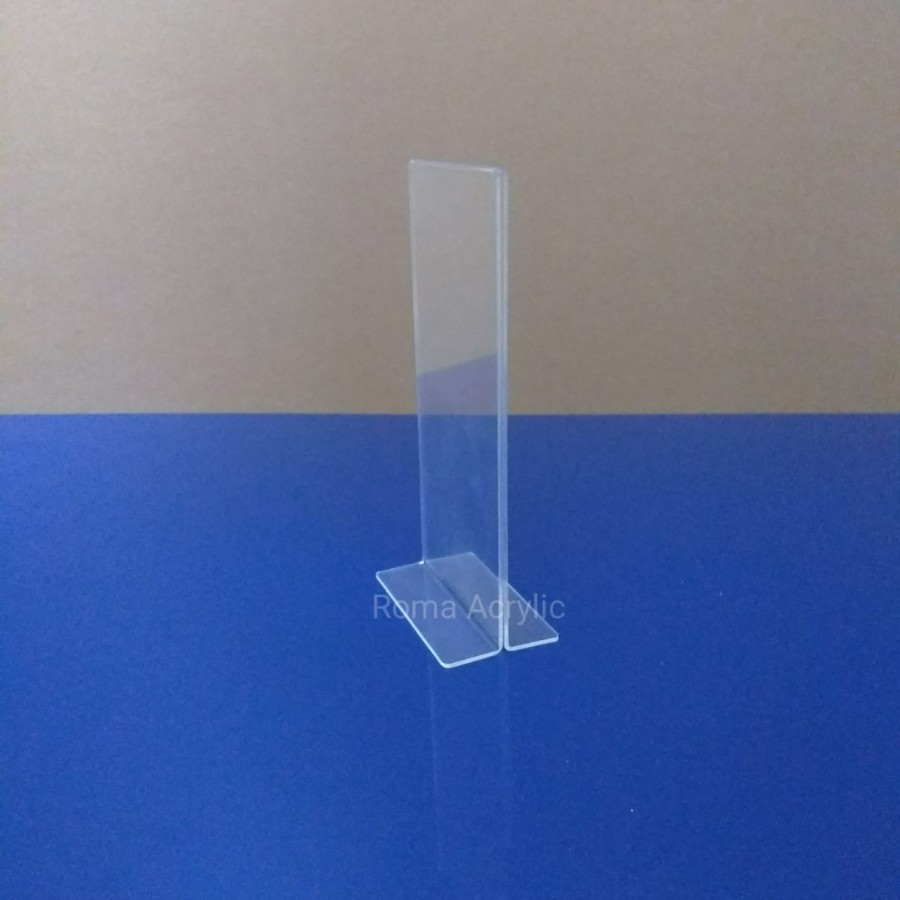 

Akrilik Polos / Tent Holder / Tent Card Akrilik Polos / Papan No Meja Akrilik 2 Sisi A6