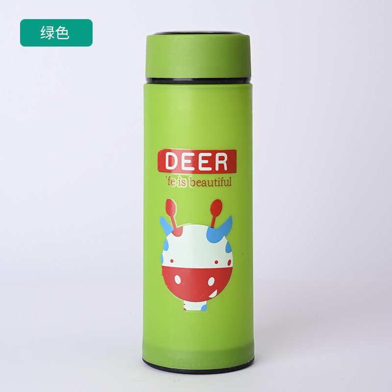 【GOGOMART】Botol Minum Kaca / Termos Kaca Tumbler / Botol Minum Juice Kopi Teh Animal - Karakter Animal - BK006