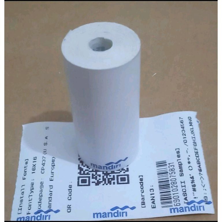 

Kertas Kasir Thermal Logo Mandiri 58x30