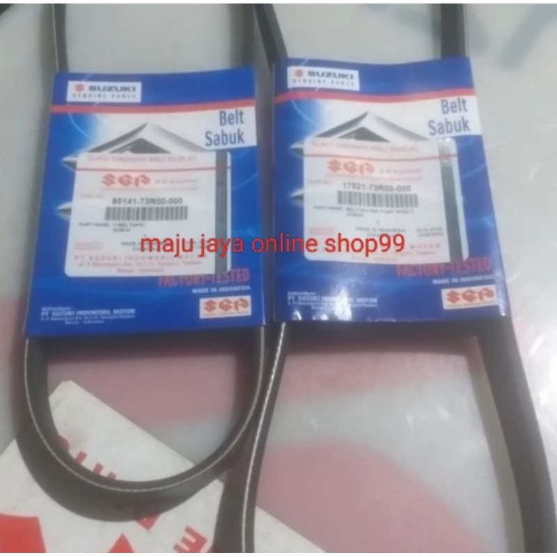 FANBELT SET AC + DINAMO ALL NEW ERTIGA . ERTIGA XL7 ASLI