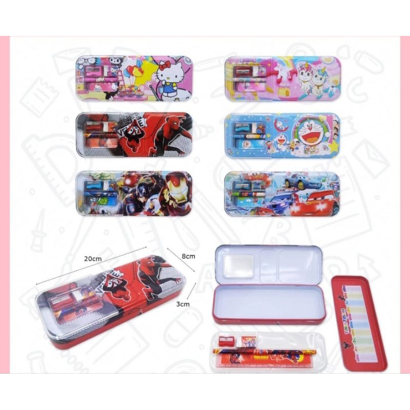 

KOTAK PENSIL KALENG SET MOTIF DISNEY