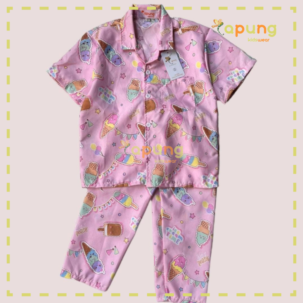 (Capung Kidswear) Piyama Anak Katun Catra (2-4 tahun)