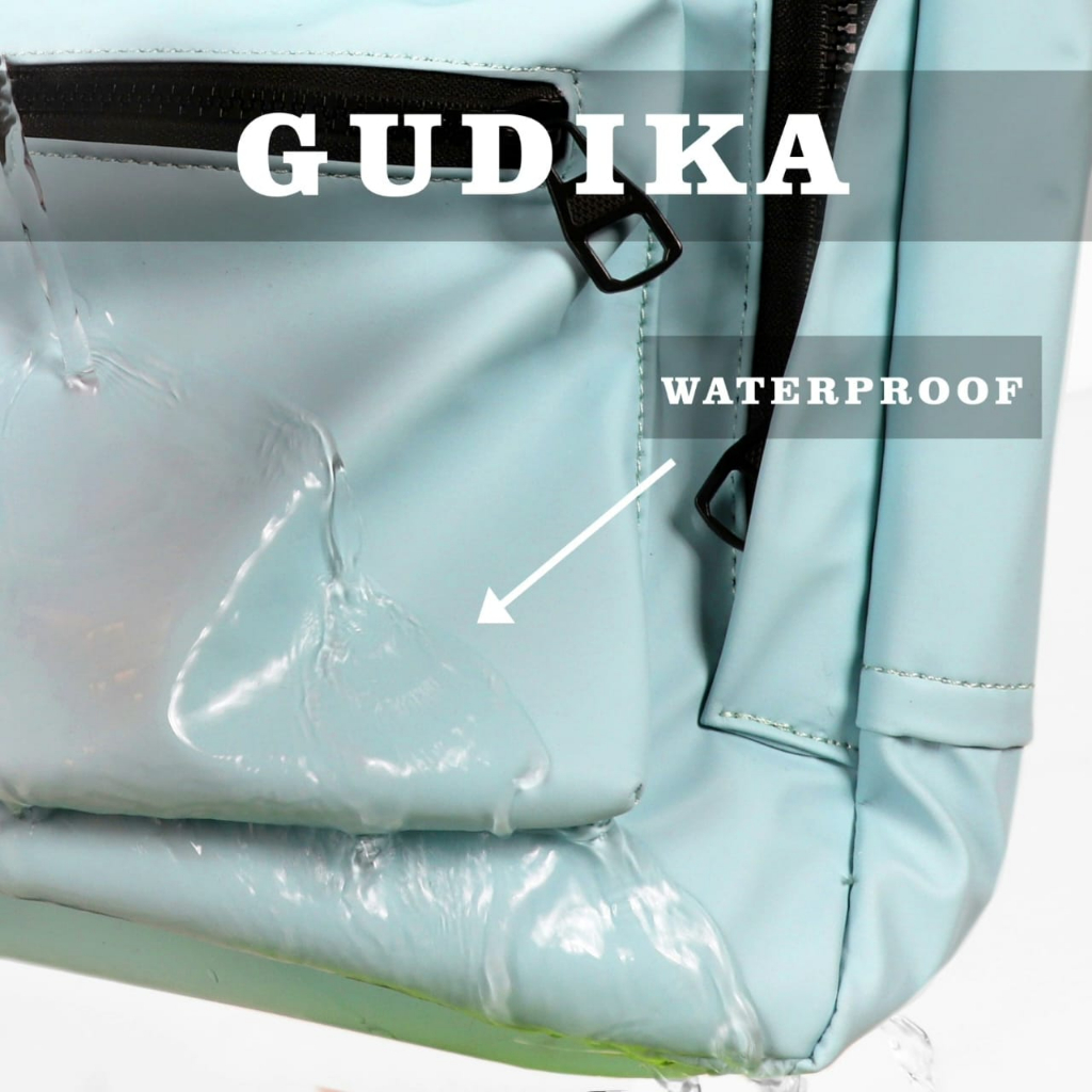 GUDIKA Sophia 5306 - Tas Laptop Backpack Ransel Nylon Waterproof 14 inch Tas Laptop Macbook Selempang Hand Strap - Ransel Kasual Bahan Nilon Anti Air Untuk Outdoor/Travel/Hiking/Sekolah/Hadiah