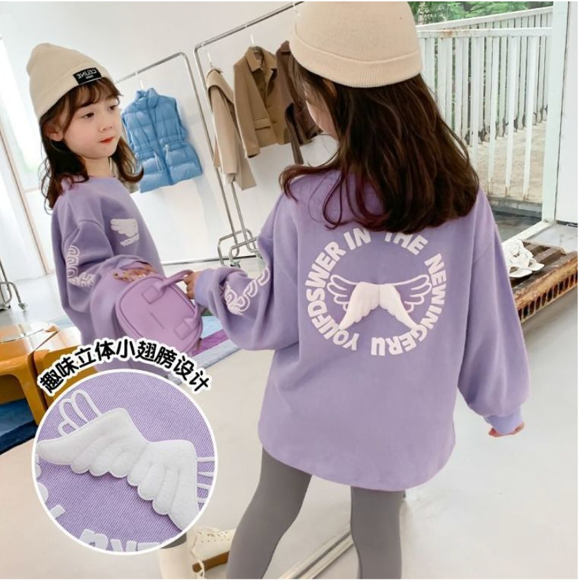 babyfit LANNA 3-8thn baju terusan sweater dress anak perempuan lengan panjang katun import nyl-0626