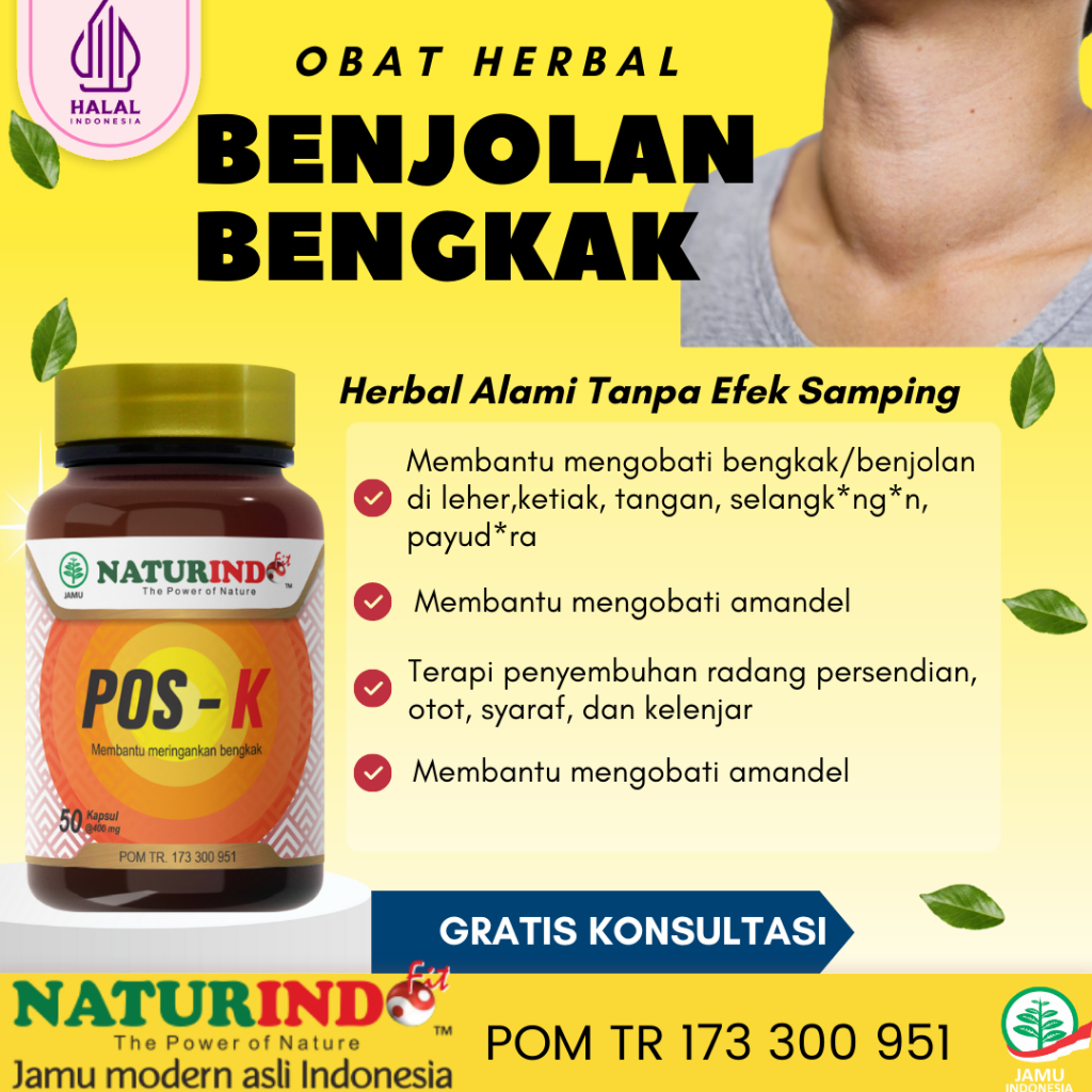 Obat Benjolan Di Leher Amandel Lipoma Ketiak Gondok Pereda Nyeri Kelenjar Getah Bening Bengkak Payudara