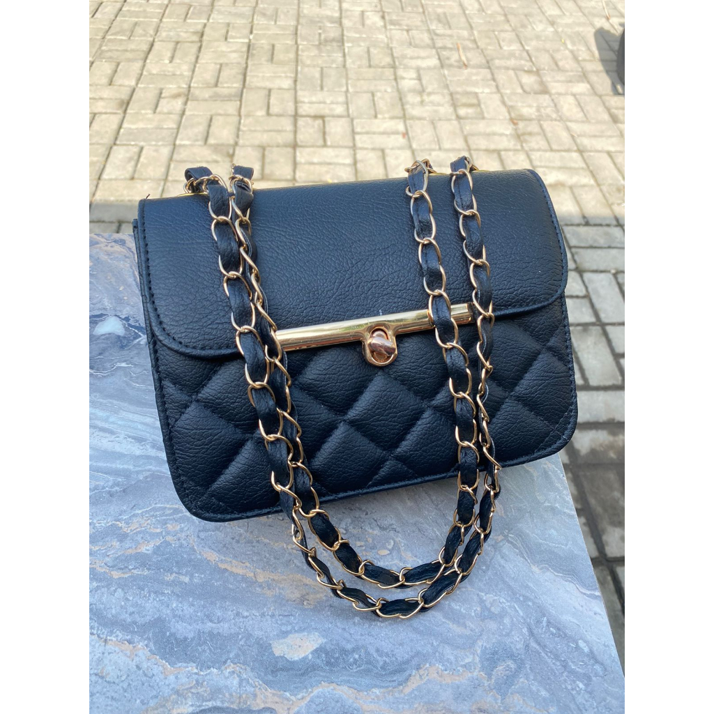 Angel tas selempang wanita kodangan rantai kombinasi Slingbag Irvanbagshop