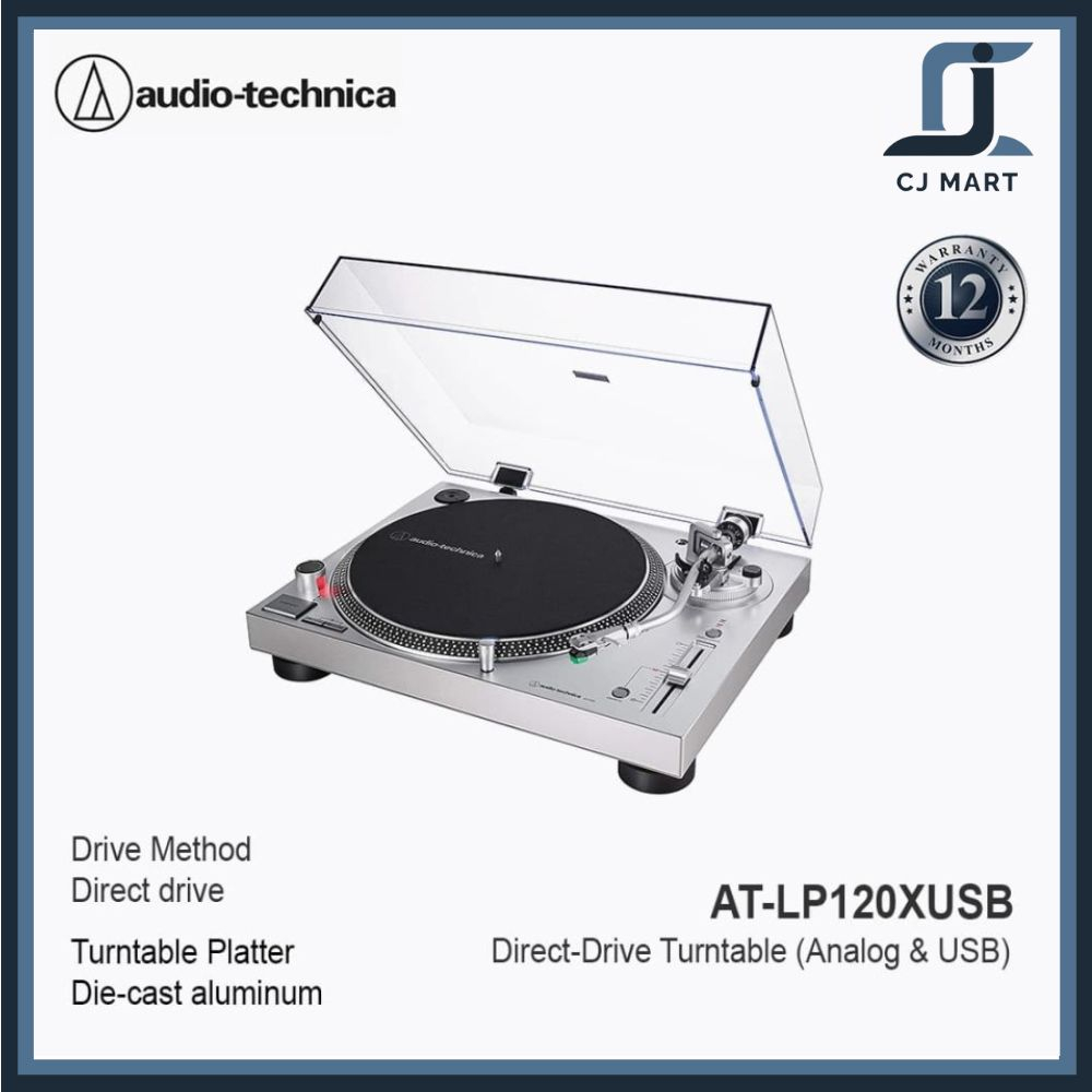 Audio-Technica AT-LP120XUSB Direct-Drive Turntable (Analog &amp; USB) -SV