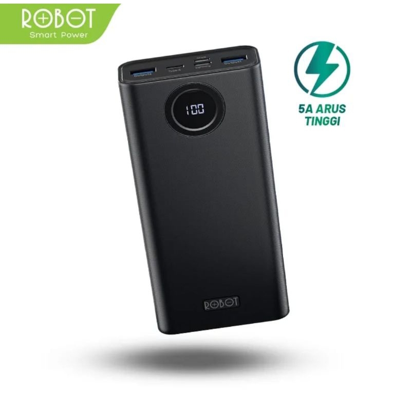 POWERBANK 20000mAh QUICK CHARGE 22.5W 3 PORT INPUT 3 PORT OUTPUT ROBOT RT23