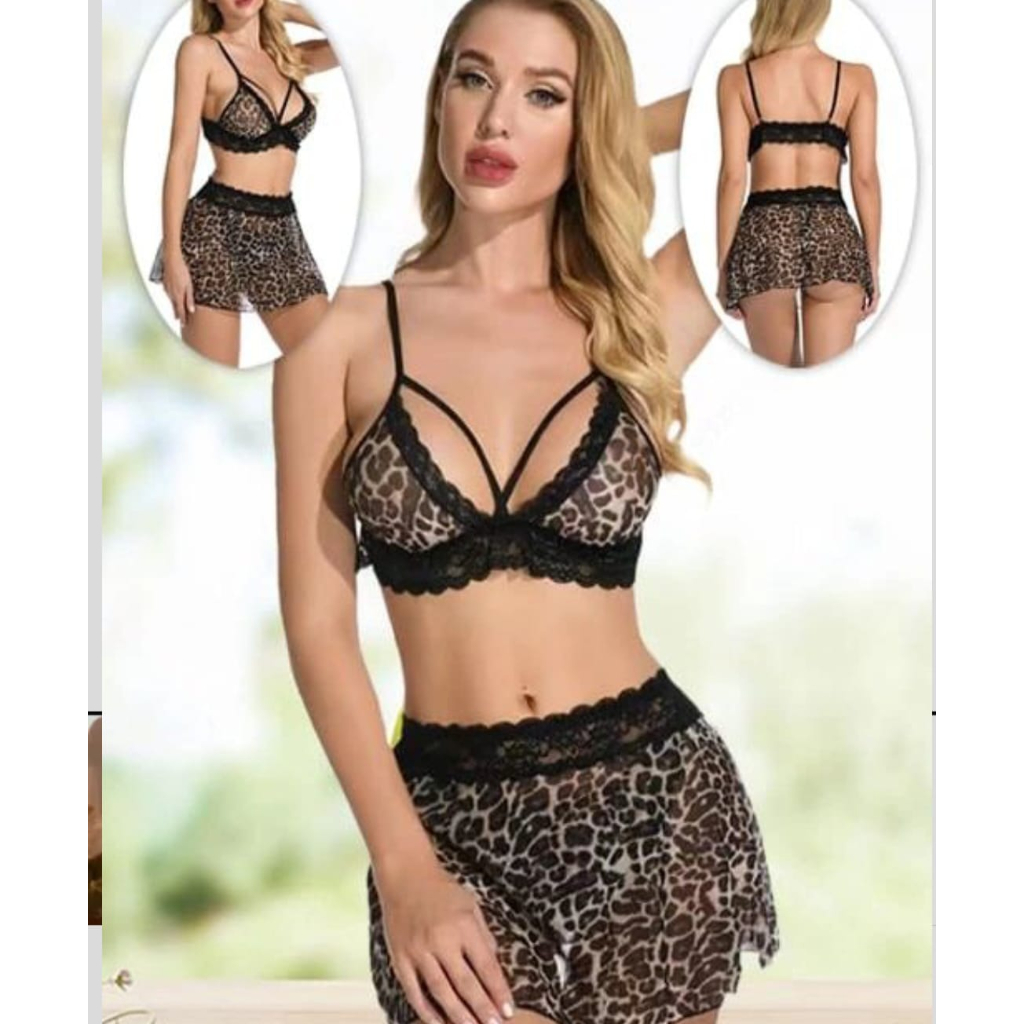 MIX 45 / LINGERIE SET BRA DAN CD SEXY TRANSPARAN JUMBO SIZE