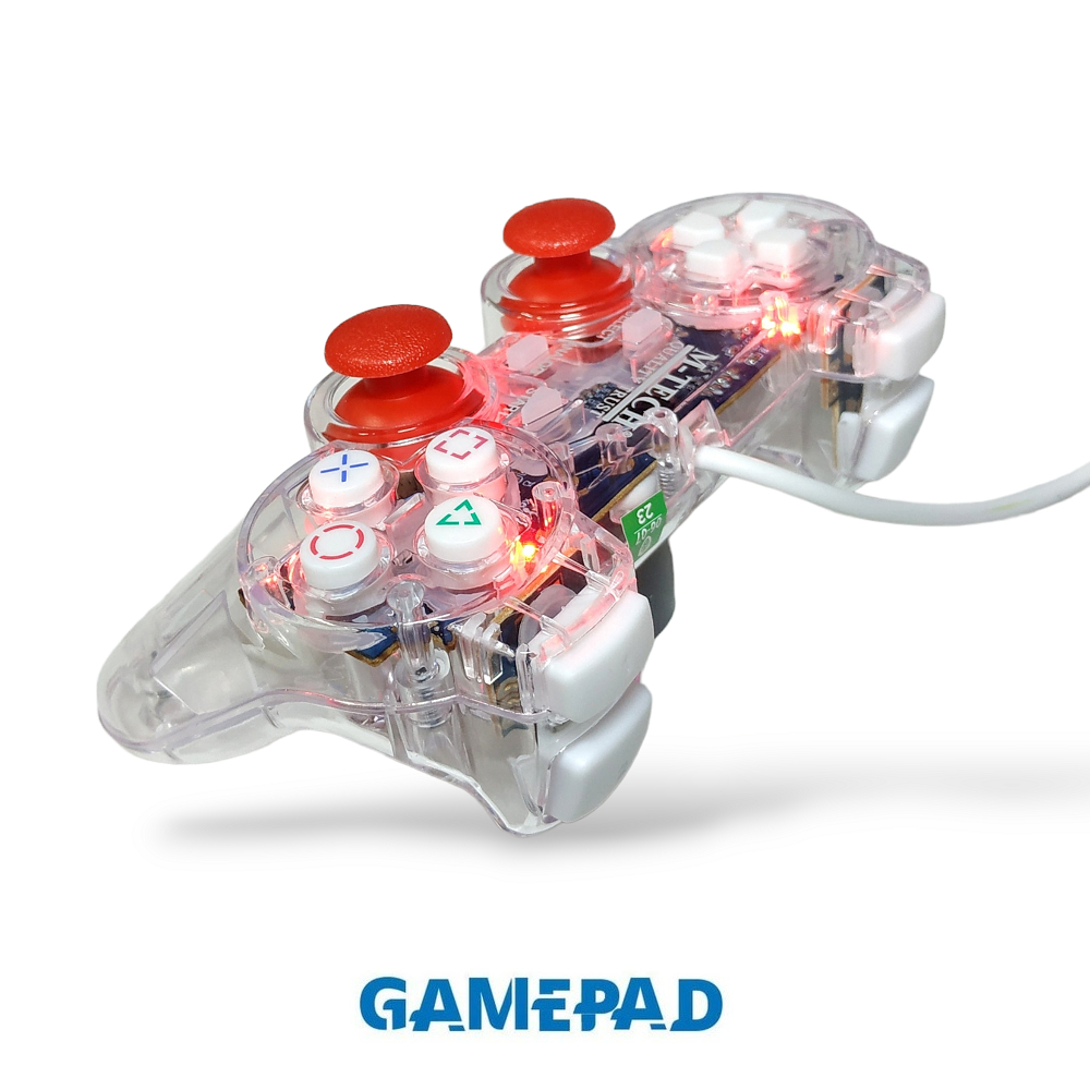 Gamepad Single Getar / Joystick Computer PC/Laptop Transparan M-Tech