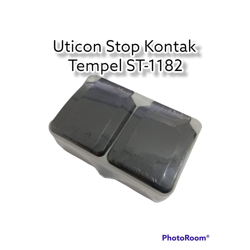 Stop Kontak Tempel/Oubow UTICON 2 Lubang ST-1182