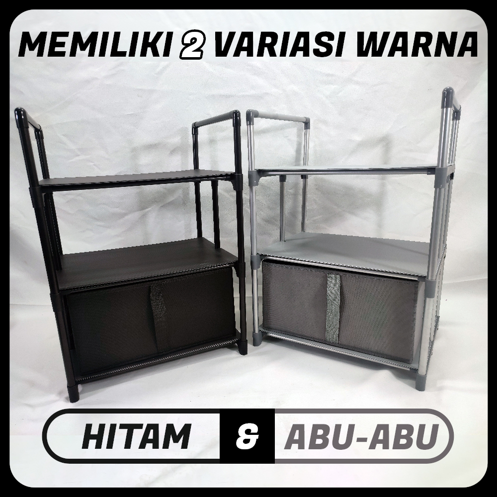 Storage rak serbaguna Storage Rack 2 susun - WH