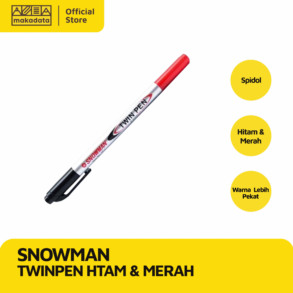 SPIDOL TWIN PEN SNOWMAN 1PCS MURAH