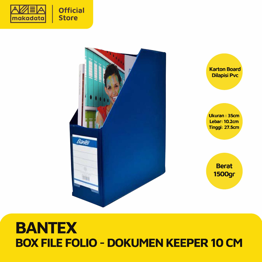 

BOX FILE BANTEX FOLIO- DOKUMEN KEEPER 10 CM ANEKA WARNA (4011) MURAH