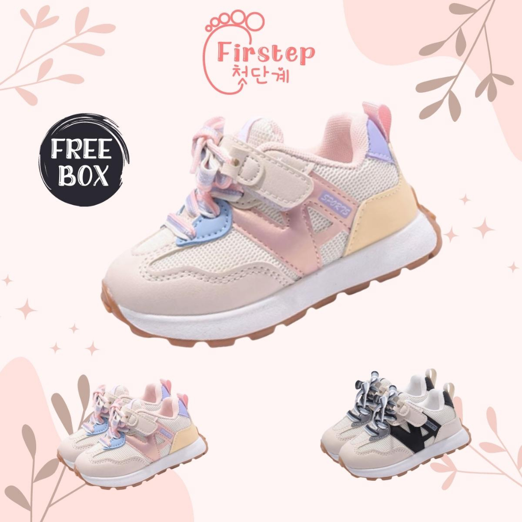 Sepatu Anak Perempuan Dan Laki Laki Import Sneaker Anak Usia 1-5 Tahun FS168