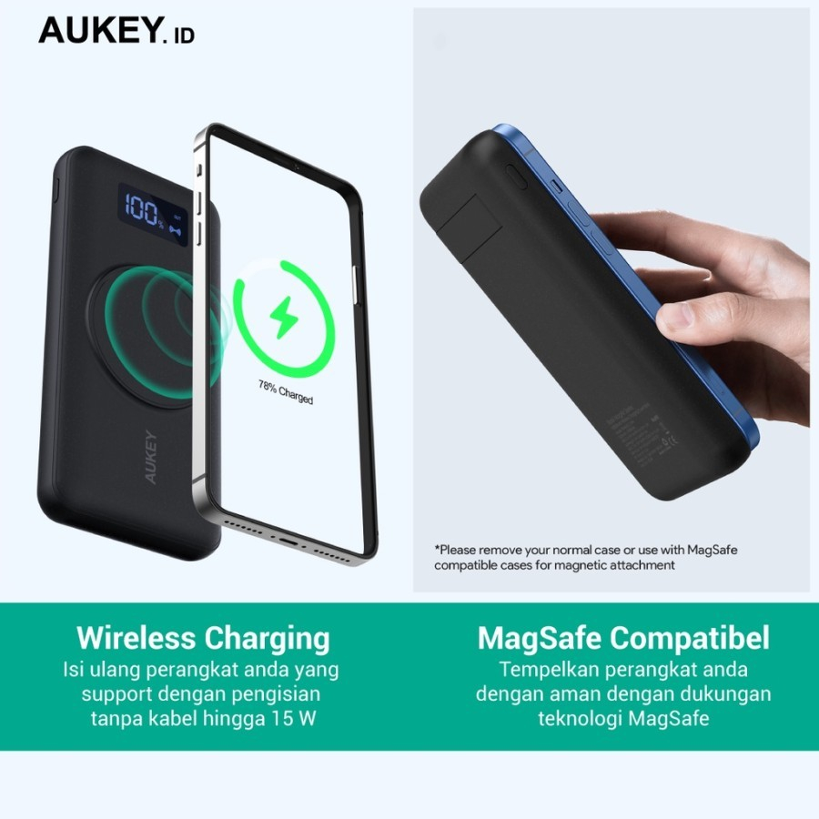 Power bank Aukey Wireless Charging MagSafe PB-WL02I 10000mAh PD QC