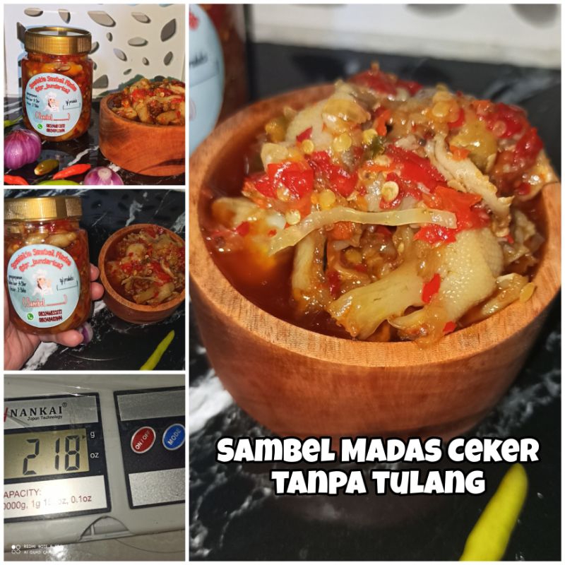 

Sambel Madas Ceker Tanpa Tulang
