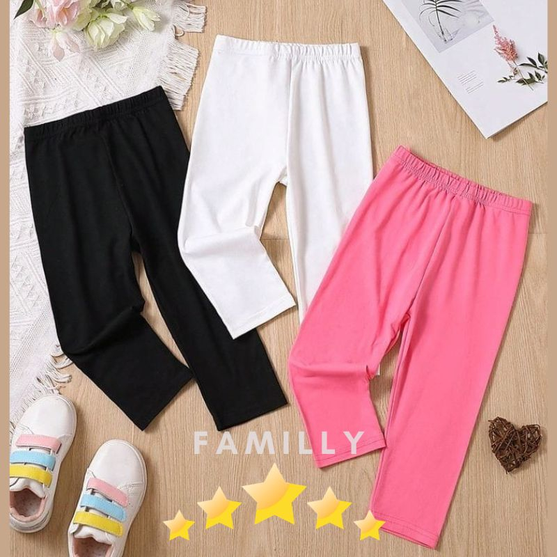 Legging Anak Panjang Full Colour 4 tahun - 13 tahun | Legging Anak Polos | LEGGING ANAK MURAH / LEGGING POLOS LUCU USIA 4-13TH (COD)