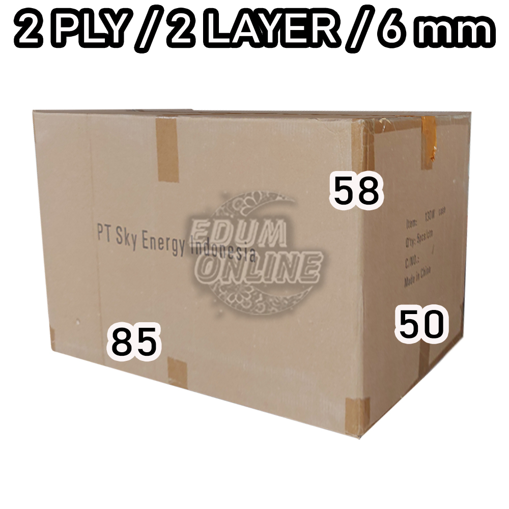 

Kardus 85x50x58 Besar Pindahan Jumbo Packing Bekas Packaging Dus Tebal Box Pengiriman Penyimpanan Kotak 1ply 2ply Baru 2 layer 1 layer 2 ply 1 ply Super Karton Kemasan Murah Dynaplast Polos Paking Barang Kantor Arsip Kuat Keras Single Double Wall EDUM