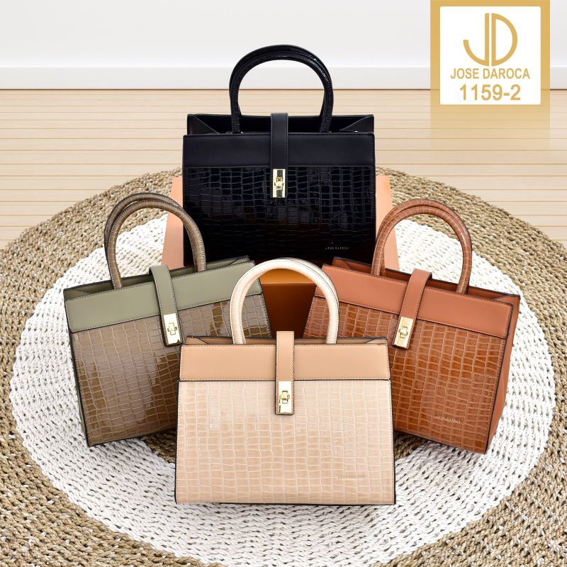 Tas Original JOSE DAROCA Hand Bag Croco Glossy ~ 1159-2 ~ ( Paperbag besar )