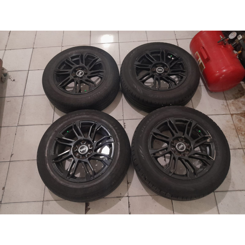 VELG MOBIL BEKAS SIRIUS HSR MURAH RING 16X7 BAUT 5 BLACK BAN 205 65 R16 PNP XTRAIL XOVER RUSH TERIOS