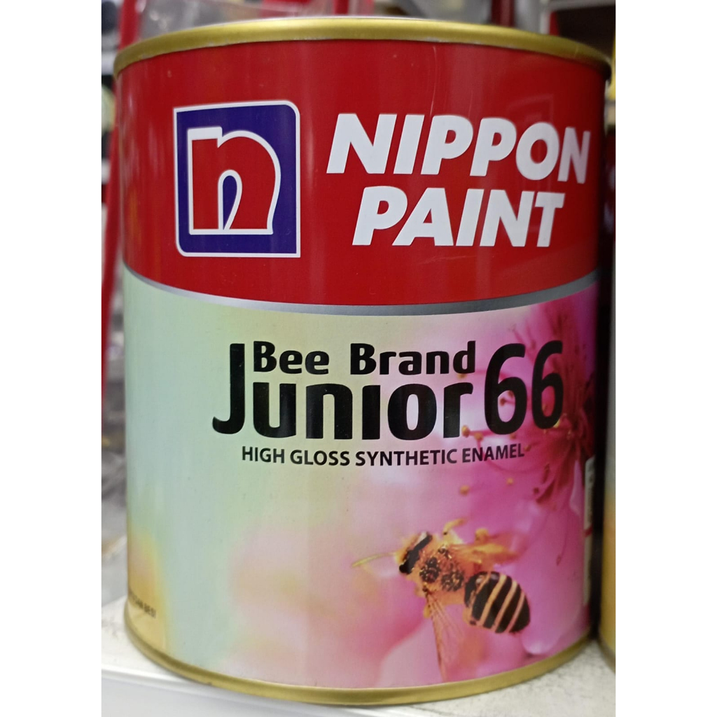 CAT KAYU DAN BESI NIPPON PAINT BEE BRAND JUNIOR 66 NP 610 BRIGHT BLUE