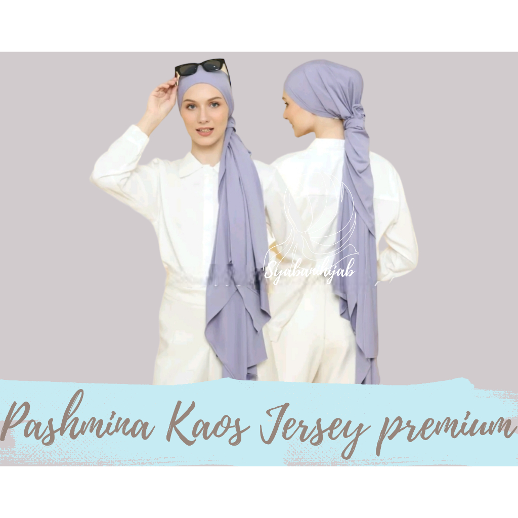 PASHMINA KAOS JERSEY PREMIUM I PASHMINA JERSEY PREMIUM I PASHMINA MELEYOT I HIJAB JERSEY PREMIUM  20