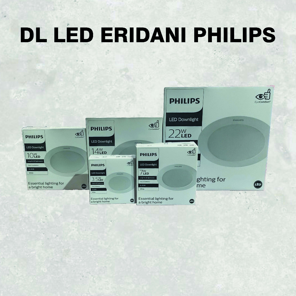 lampu downlight philips eridani