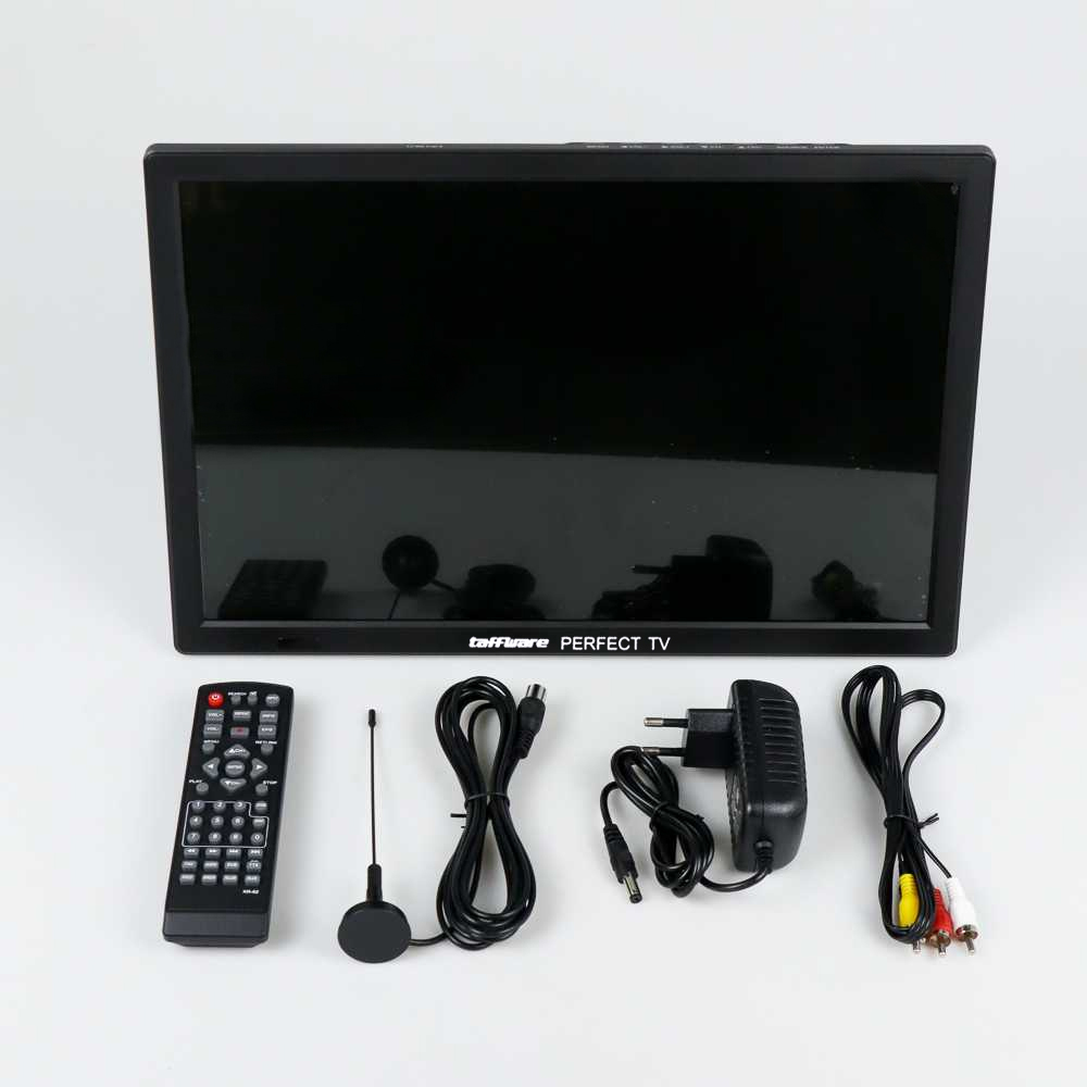 Taffware Portable Monitor TV LED Color 15.4 Inch DVB-T2 + Analog - D16 - Black