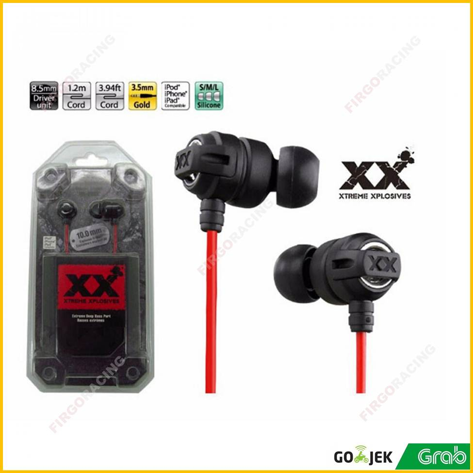 Earphone JVC Extreme Xplosives Super Deep Bass Earphones - HA-FX1X