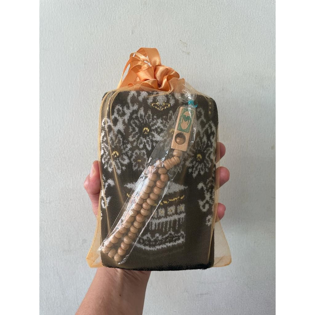 Paket Souvenir Tile Sajadah ARMAAN Mini Sujud + Tasbih Sovenir