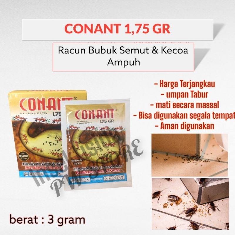 Conant 1,75 GR - RACUN BUBUK BASMI SEMUT KECOA AMPUH