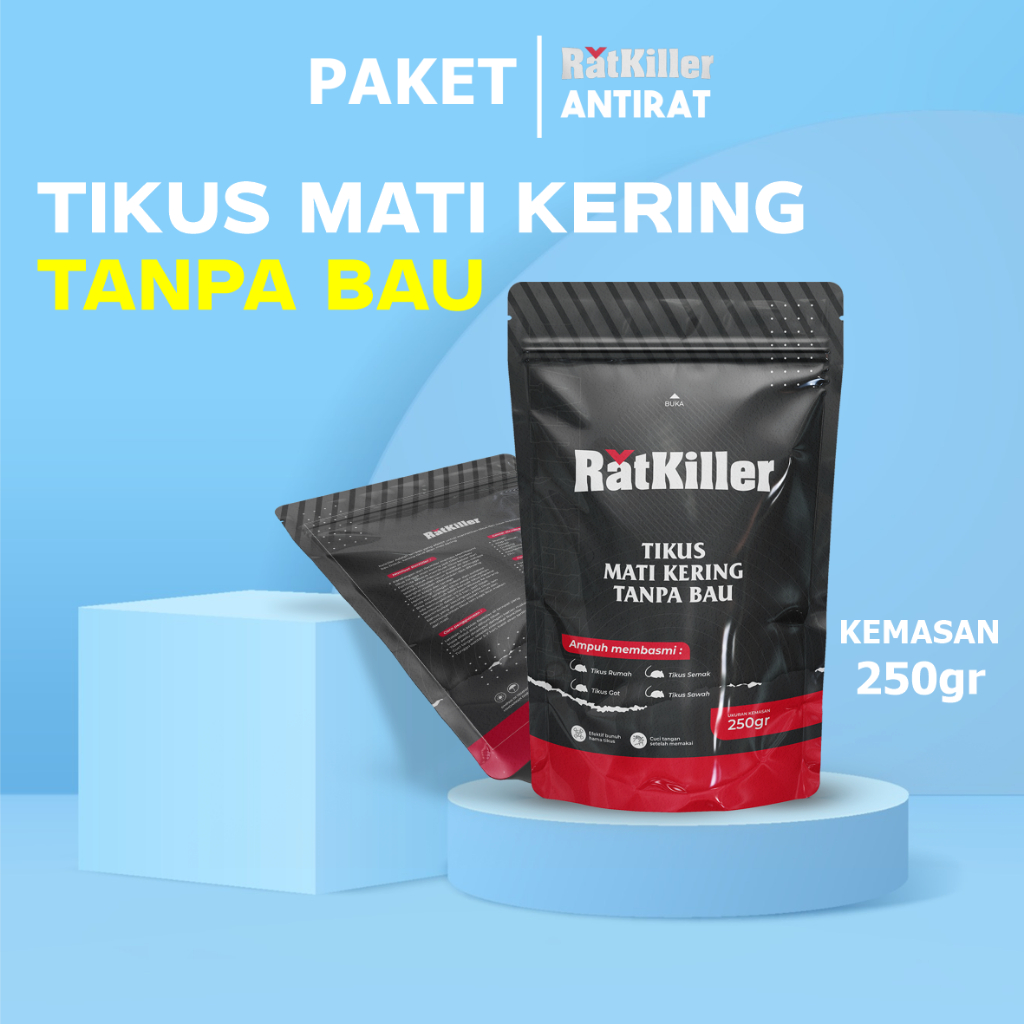 Paket Antirat Spray Pengusir Tikus dan Ratkiller Racun Pembasmi Tikus Mati Kering Tanpa Bau