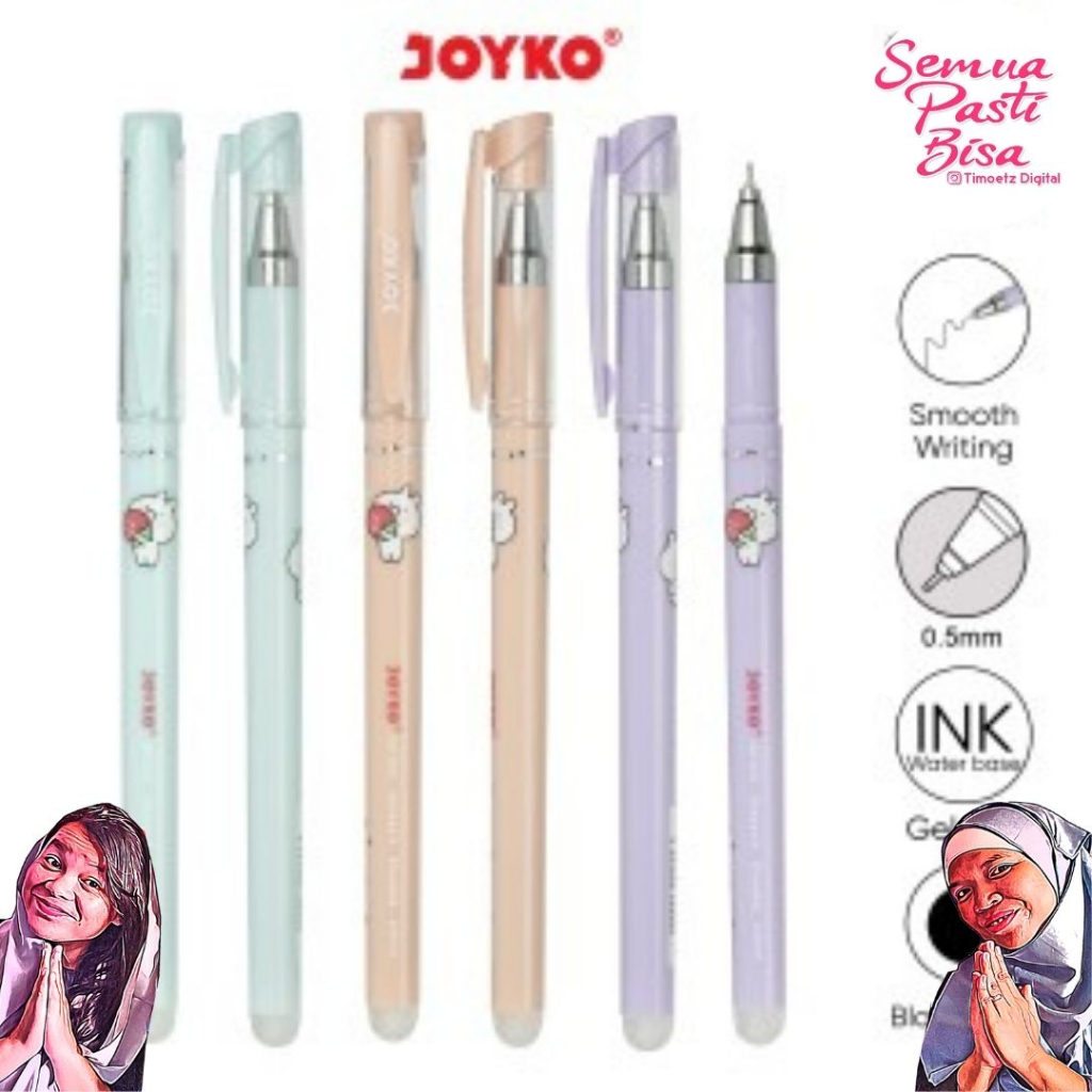 

Pulpen Hapus Joyko Gel / Gel Pen GP-333 Shokyo 6 - Erasable Pen Joyko