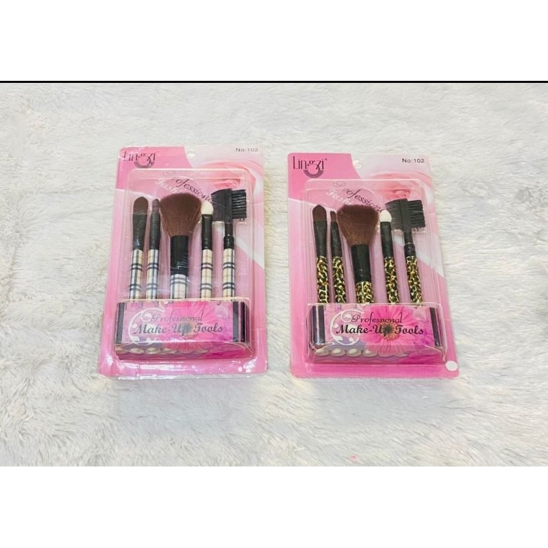 KUAS SET ISI 5 LINGZI 985 𝗠𝗖𝗡 HARGA 1 SET ]