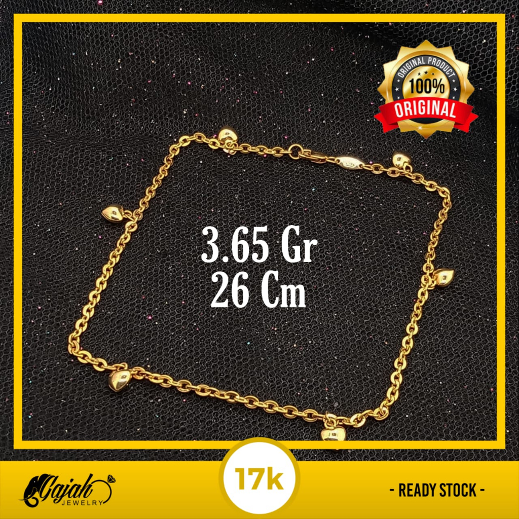 Gelang Kaki Emas 17K - 3.65 Gr Kadar 750 - 5361