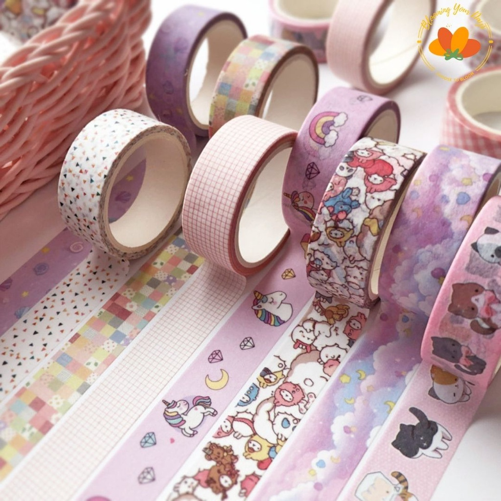 

1 Pc Washi Tape Warna Pastel Aesthetic untuk Dekorasi Jurnal Scrapbook