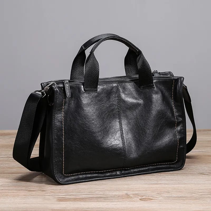 Tas Tangan Pria Tas Selempang Simpel Kasual Kulit Asli Garut