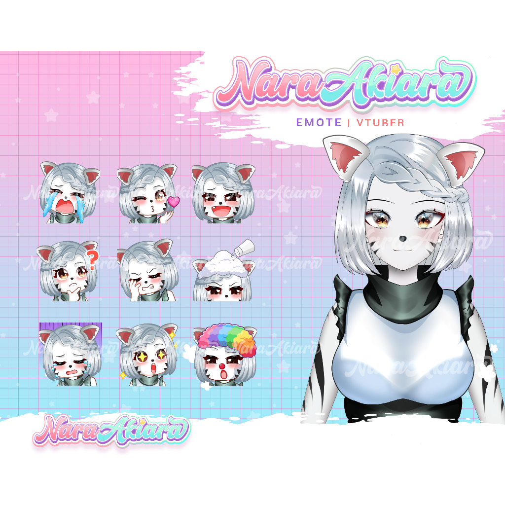 Tingkatkan Ekspresi Anda dengan Emote Vtuber Siap Pakai, Streamer Twitch, Ekspresi Streaming, Produk
