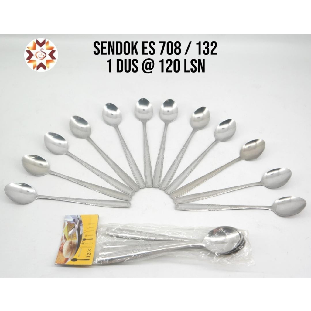 PROMO ( 12 PCS/1 LUSIN) Sendok stainless steel/ sendok teh /sendok es/sendok stainless/tea spoon/ice spoon