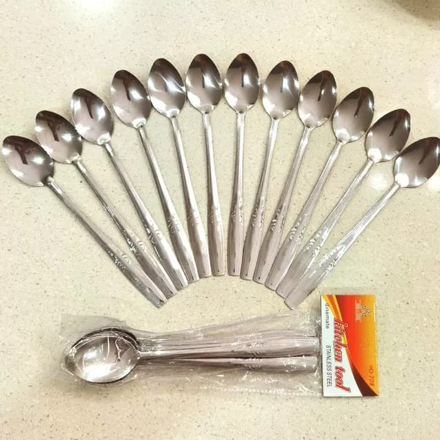 PROMO ( 12 PCS/1 LUSIN) Sendok stainless steel/ sendok teh /sendok es/sendok stainless/tea spoon/ice spoon