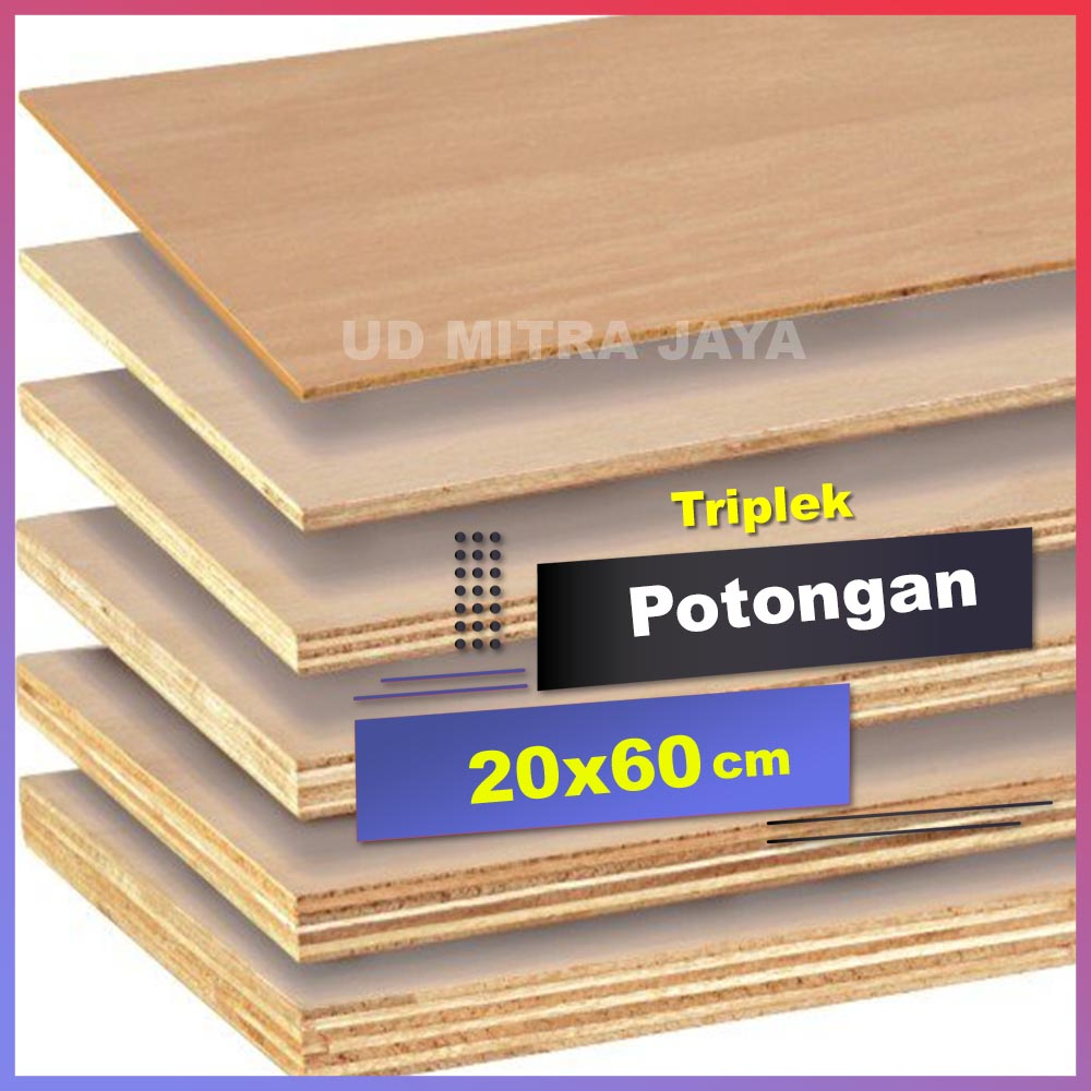 triplek 18mm potongan ukuran 20x60