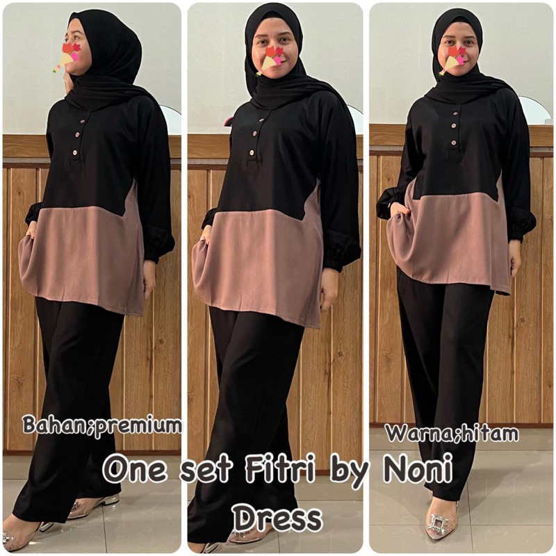 Daster Arab Noni FITRI Baju Setelan Rayon Twill Premium