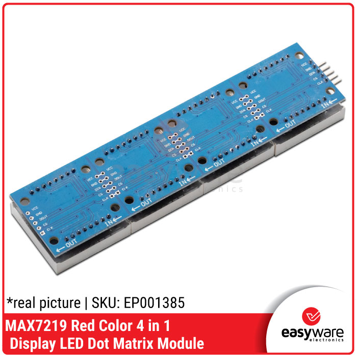 MAX7219 4 IN 1 DISPLAY LED DOT MATRIX MODULE