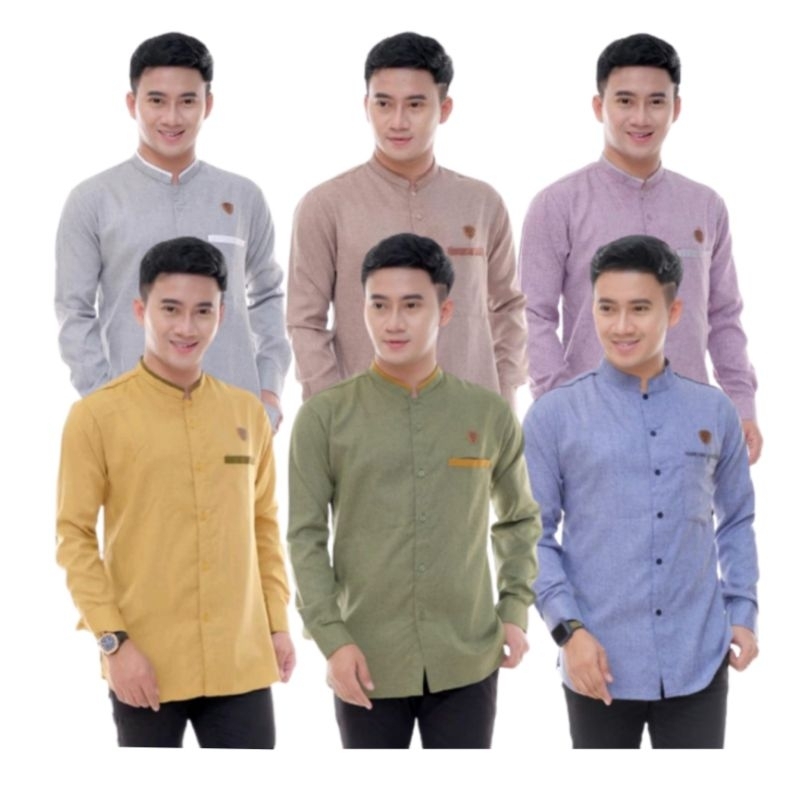 Baju koko sultan pria lengan panjang terbaru Matt katun madina