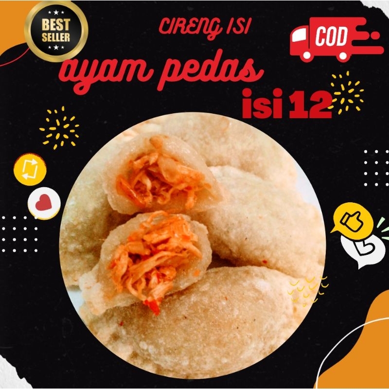 

Cireng Isi Ayam Suwir Pedas Mercon Frozen