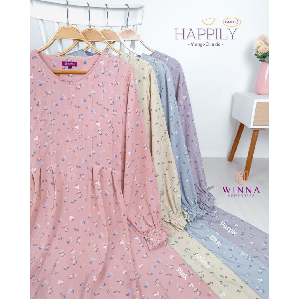 HAPPILY BATCH2 by WINNA klambieakhwat | mango crinkle