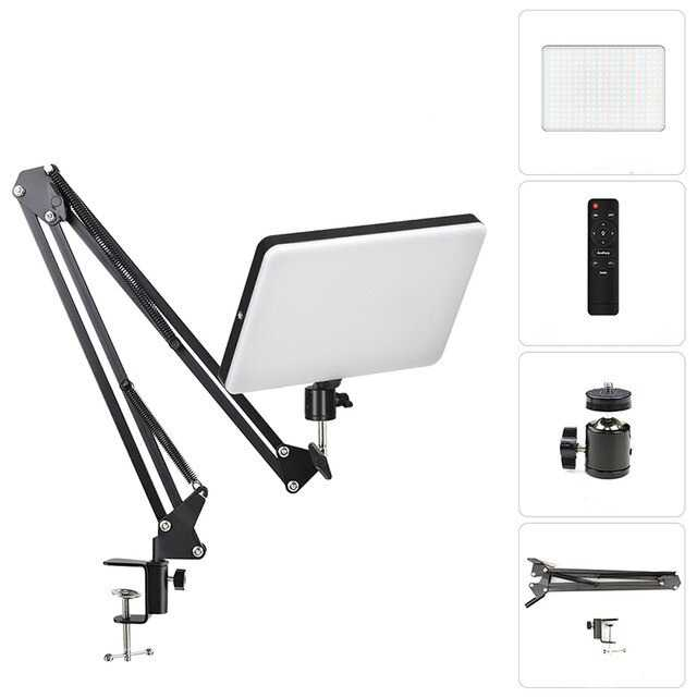 Lampu LED Live Fill Light 11Inch with Stand Temperatur Warna 2700-5700K Lampu Live Streaming Berkualitas