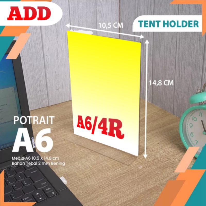 

TEMPAT BROSUR/TAND BROSUR AKRILIK 2MM A6/4R